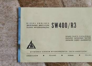 Katalog części silnik ANDORIA SW400 R3 rok 1975