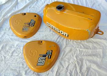 Zbiornik/bak paliwa + boczki/pokrywy Simson S51 oryginał DDR