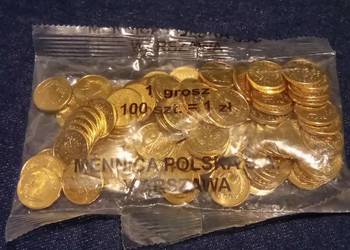 1 grosz 2014, worek 100 szt, MW