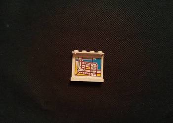 Lego klocek mapa z zestawu 6598. Vintage lata 90te