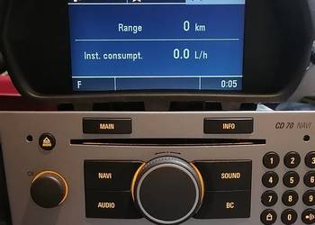 MERIVA A Radio CD70 Navi Z Bluetooth Wyświetlacz Kolorowy CID Ramka Daszek