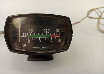 Miernik temperatury oleju + woltomierz Fiat 126p Maluch  Mera Lumel bagnet