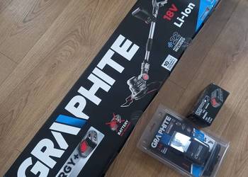 GRAPHITE PODKASZARKA KOSA AKUMULATOROWA + AKUMULATOR 2 AH + ŁADOWARKA