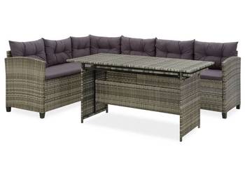 2-cz. zestaw wypoczynkowy do ogrodu, poduszki, rattan PE, szary(SKU:316871) 2-cz. zestaw wypoczynkowy do ogrodu, poduszki, rattan PE, szary(SKU:316871)