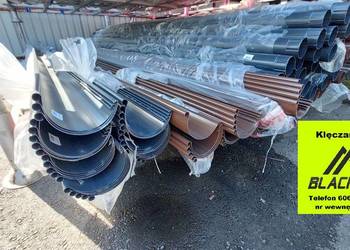 Rynny METAL od ręki brąz i grafit fi125/90 Blachtex Klęczany