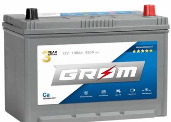 Akumulator 100Ah 850A GROM Premium Japan Prawy plus