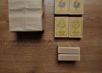 Fabryczna paczka + luz. Zestaw zapałek DROMEX PRL (Zielona siarka, unikat)