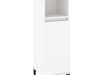 Szafka łazienkowa biała 30x30x100 cm materiał drewnopochodny WM-819812