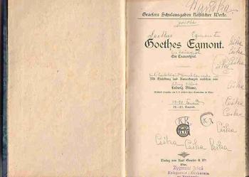 (721) GOETHES EGMONT  OKOŁO 1900 ROKU