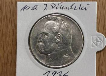 Moneta 10 zlotych Jozef Pilsudski 1936