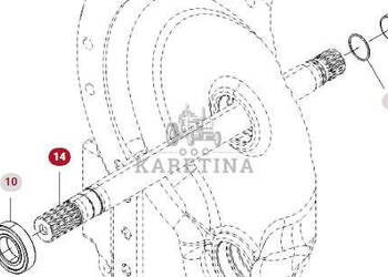 Fendt 930 933 936 939 942 Vario Gen 6 Wał Napędowy CZĘŚCI H218PP0105010