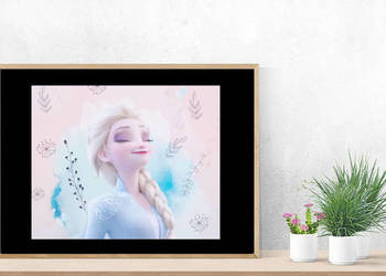 frozen plakat A4,  elsa plakat, bajkowy plakat, frozen obraz