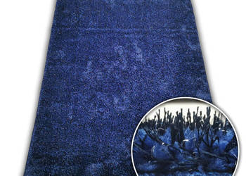 MODNY DYWAN SHAGGY MIĘKKI 40x60 cm SOFT ASTRALUX NAVY GRANAT