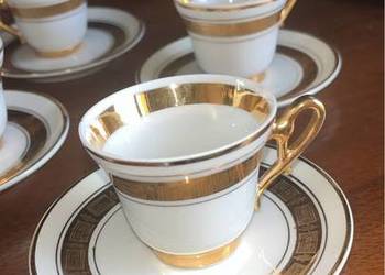 Filiżanka do espresso. Z greckim wzorem, Filiżanka do espresso. Z greckim wzorem,