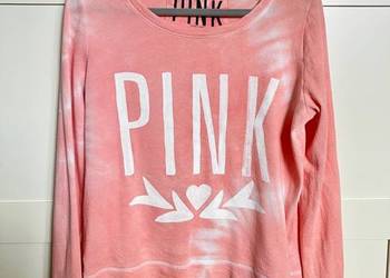 Świetna pomarańczowa bluza Victoria's Secret Pink tie dye