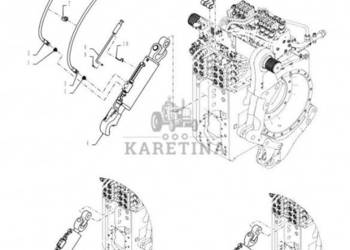New Holland T6090 Łącznik 681mm - 856mm 84179059