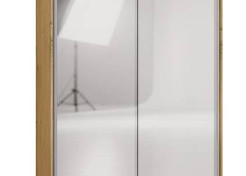 SZAFA Przesuwna IGA 160 2 Lustra DĄB ARTISAN BIEL – Nowoczesny Design