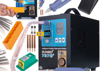 Zgrzewarka do Ogniw Sunkko 737G+ – 4,3 kW, 120–1200A