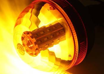 Lampa ostrzegawcza LED montowana na trzpień | Kogut | światło rotacyjne