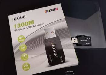 Edup karta sieciowa 1300 M LAN WI-FI adapter USB