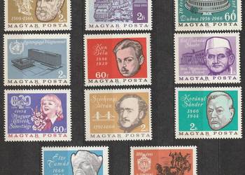 WĘGRY - POSTACIE - 1966 - CZYSTE **
