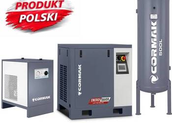 Sprężarka śrub LUFT 700 VSD+PM - 5,5kW - 650L/min. + Osuszacz N10S + 500L