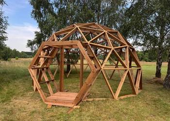 Kopuła geodezyjna 35m2. GLAMPING POLSKA. Domek | Namiot.