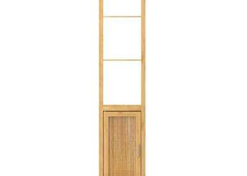 Wysoka szafka z 3 półkami, bambusowa, 40x30x190 cm（438820）