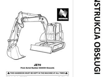 JCB JZ70, ROBOT 160, 170, 170HF instrukcja obsługi DTR PL