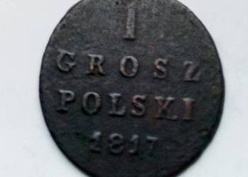 POLSKA-1 GROSZ POLSKI-1817 r-ZABÓR ROSYJSKI