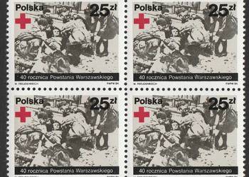 POLSKA - 1984 - POWSTANIE WARSZAWSKIE - CZWÓRKA - CZYSTE **