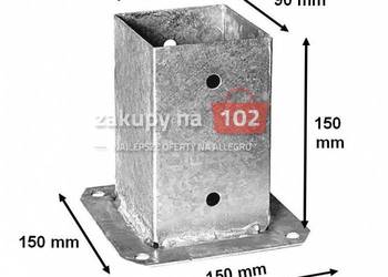 Podstawa Przykręcana do Słupa 90x90mm" KOTWA"