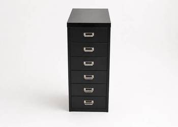 Metalowa Szafka Biurowa / Organizer MultiDrawer – 6 Szuflad, Czarny Mat