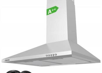 Okap ścienny kuchenny 60cm srebrny ze stali nierdzewnej Ciarra CBCS6201