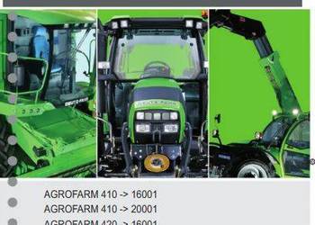 Deutz Fahr AGROFARM 410 420 430 instrukcja naprawy PL
