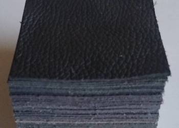 Skóra Kwadrat 8 x 8 cm (30 sztuk) Licowa Włoska Brązy Czarny (44)