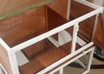 Klatka dla królika, z wybiegiem.