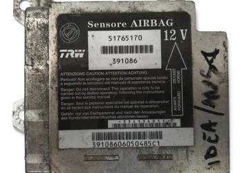 MODUŁ SENSOR PODUSZEK POWIETRZNYCH AIRBAG Fiat Idea 51765170 391086