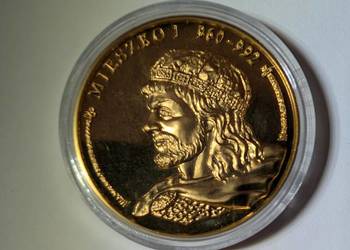 Medal Chrzest Polski 966 - Mieszko I (Skarbnica Narodowa) + Certyfikat