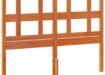 Wezgłowie do łóżka woskowy brąz 135 cm lite drewno sosnowe WM-844353