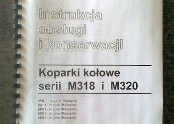 Instrukcja obsługi DTR koparka kołowa CAT M318, M320