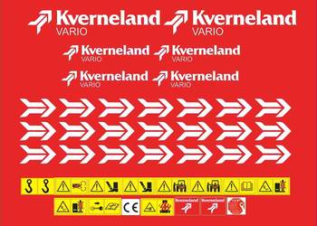 Naklejki Kverneland Vario mocny klej, odporne, laminat Uv