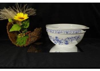 Porcelanowa misa z uchwytami Blue Onion Zwiebelmuster vintage