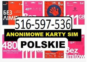Karta KART SIM ANONIMOWE porejestracji pre-paid działają LTE 5G GSM