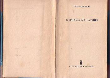(8009) WYPRAWA NA PATMOS – LEON GOMULICKI