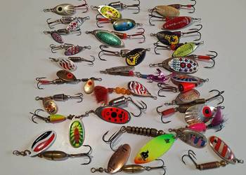 Przynęty wędkarskie 27 szt.: Błystki obrotowe.