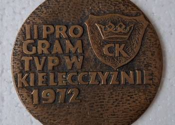 II Program TVP w Kielecczyźnie 1972  . medal pamiątkowy .