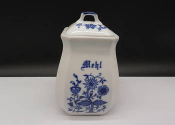 Pojemnik porcelanowy na mąkę MEHL Mąka – Wzór Cebulowy (Zwiebelmuster)