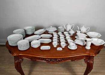 Porcelana Rosenthal biała Maria obiad kawa na 12 osób