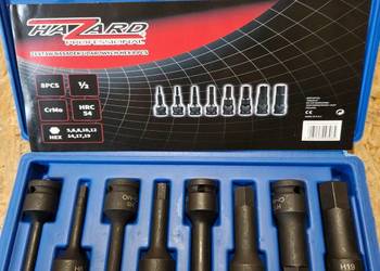 KLUCZE NASADKI UDAROWE IMBUS HEX 8szt H5-K19 CR-MO